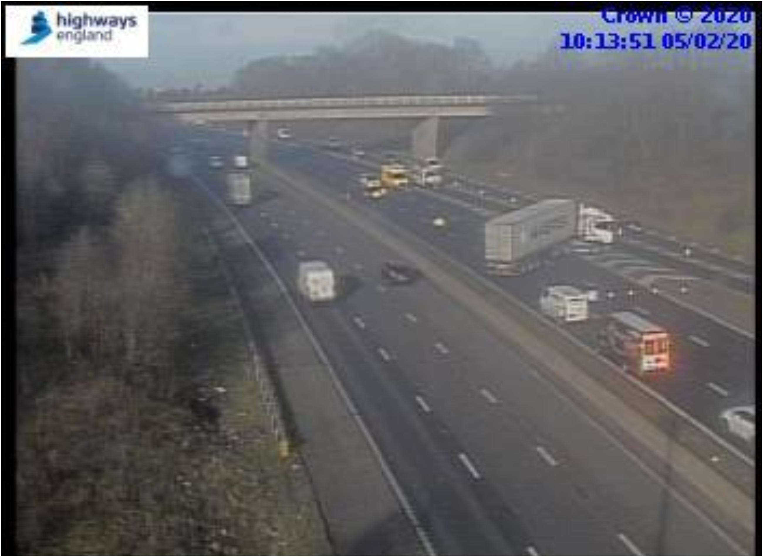 First picture released from M1 crash scene near Sheffield as police ...