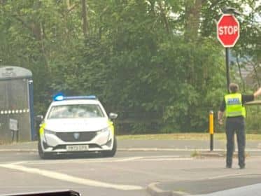 South Yorkshire Police have closed Mansfield Road in Sheffield due to a road traffic collision.