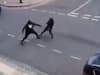 Terrifying footage shows 'Rambo-knife' machete thugs fighting on residential street in Tottenham