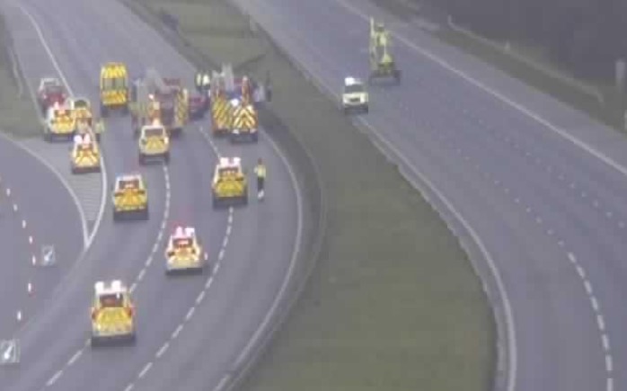 A1 M Wetherby crash Motorway reopens but drivers warned of 90