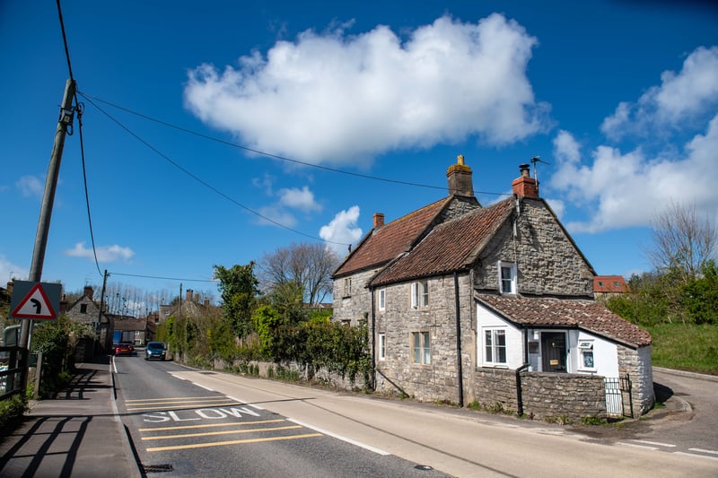 The pub sits in a quiet town in Somerset