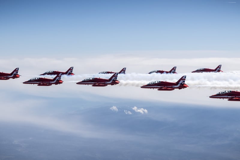 Red Arrows training in Croatia 