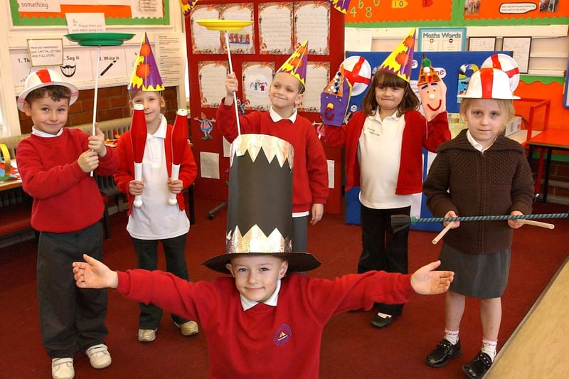 Pupils at Camden Square School in Seaham had great fun learning circus skills in 2007.