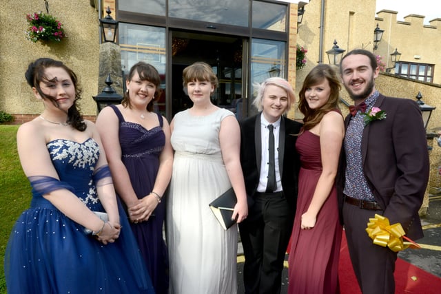 Ready to go into their prom.