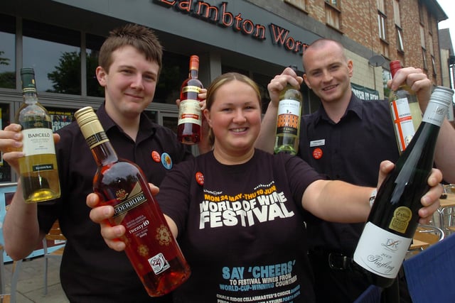 Staff at the Lambton Worn revealed a wine for the World Cup 13 years ago.
Here are Martin Haswell, Peta Halliwell and John Nutman.