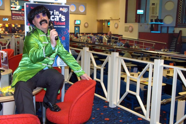 Impersonator David Linley was rehearsing as Ringo Starr for the new Mecca Bingo talent contest in 2010.