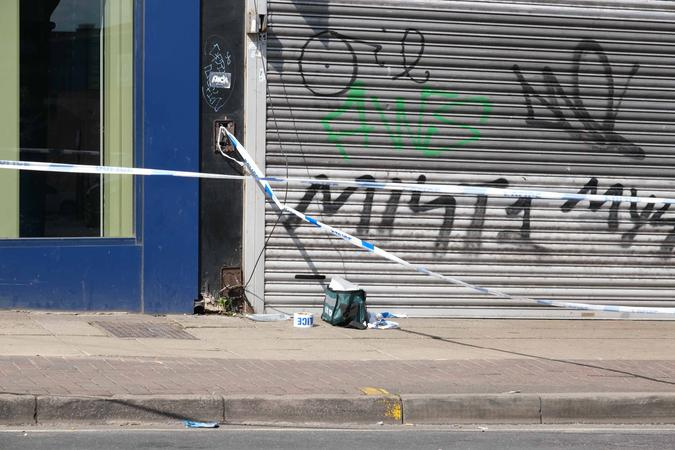 London Road re-opened to traffic at around midday today (Tuesday, July 4, 2023), but a small police scene remains in place around the scene of the stabbing 