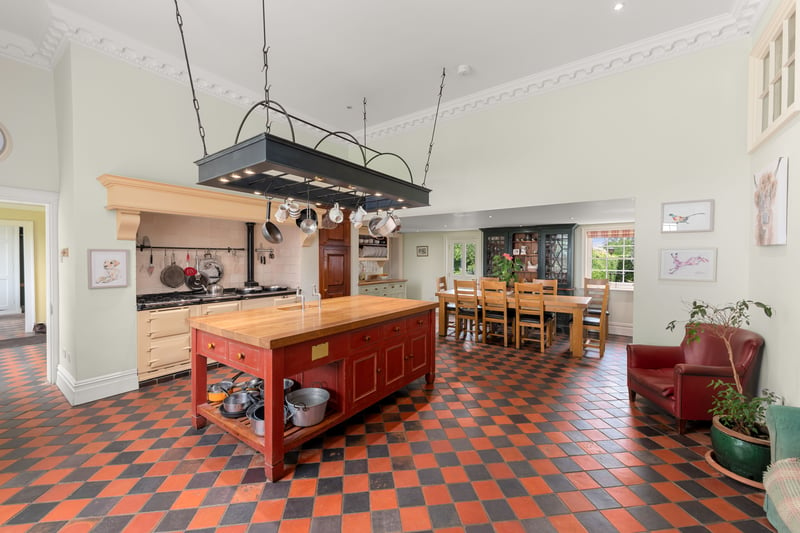 The luxurious property has incredible benefits aside from its sporting features like this stunning kitchen 