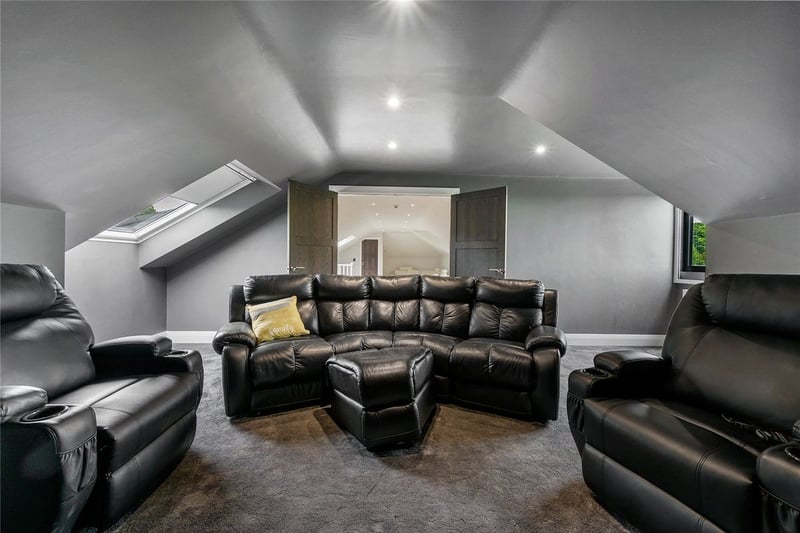 A private cinema room for the ultimate family evenings. Picture by Fine & Country