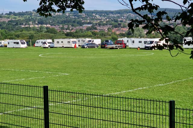 18 caravans in Parson Cross Park