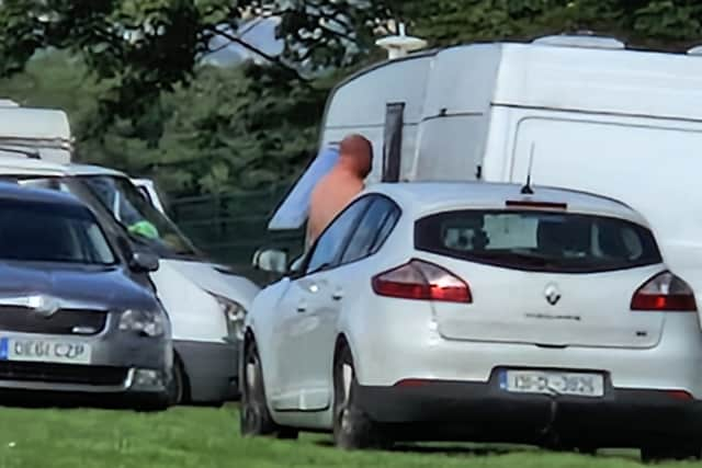 A traveller at Parson Cross Park