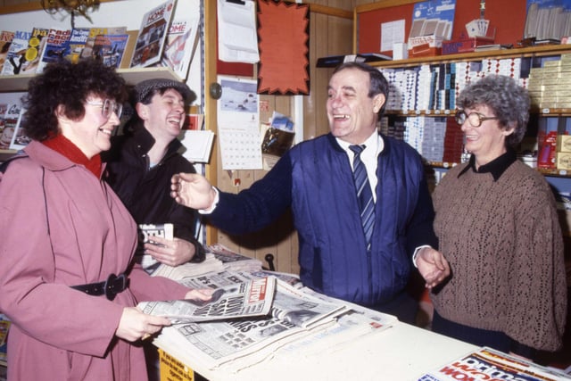 When customers used to buy their Echo from newsagent Jack Price, they got a few notes with their change. 
Here he is in 1986.
Jack used to sing under the stage name of Rikki Price and in 1958 saw his recording of Tom Dooley win a place in the charts.