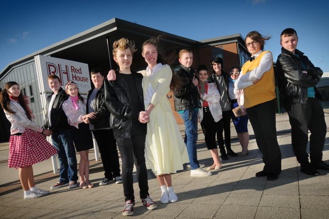 Pupils from Red House Academy taking part in a dress rehearsal for their production of Grease in 2015