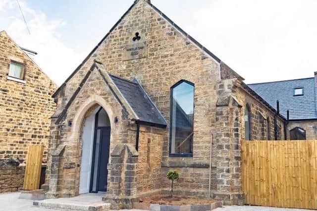 This converted chapel in Sheffield comes with a cinema room and indoor garden. (Photo courtesy of Zoopla)