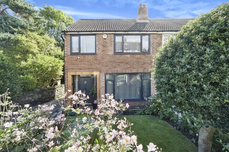 The four bedroom property as seen from the street.