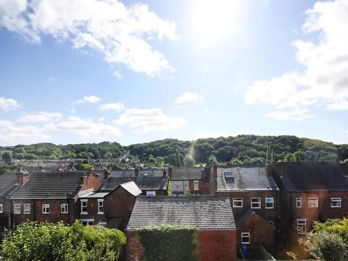 The views from the top floor spread across Woodseats. (Photo courtesy of Zoopla)