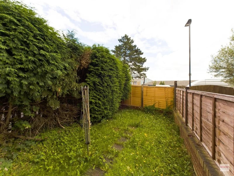 The property comes with a rear garden, which looks full of potential. (Photo courtesy of Zoopla)
