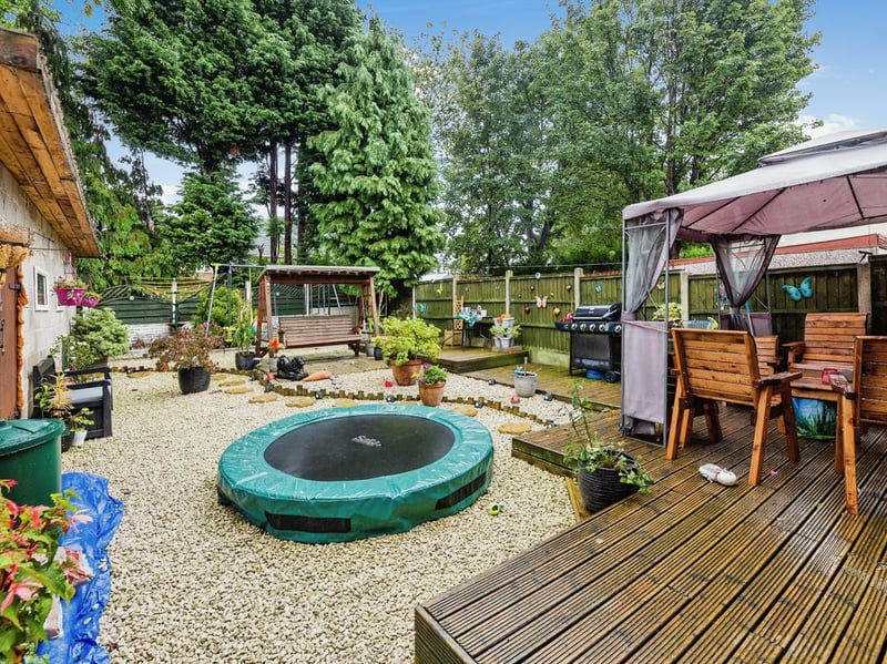 The garden looks "perfect for relaxing and entertaining friends and family". (Photo courtesy of Purplebricks)