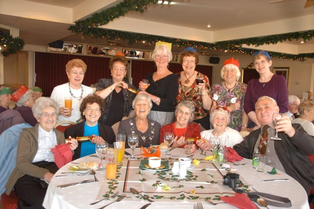 Houghton Older People's Society at their Christmas party at Chilton Country Club in 2008.
