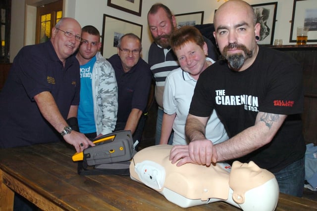 Staff and customers took part in a Heartstart training scheme in 2009.