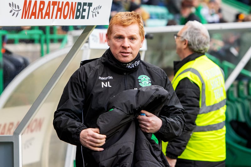 Lennon’s first Edinburgh derby came in the fifth round of the Scottish Cup in February 2017. The first meeting ended in a draw but the Hibees came through with the in in the replay.