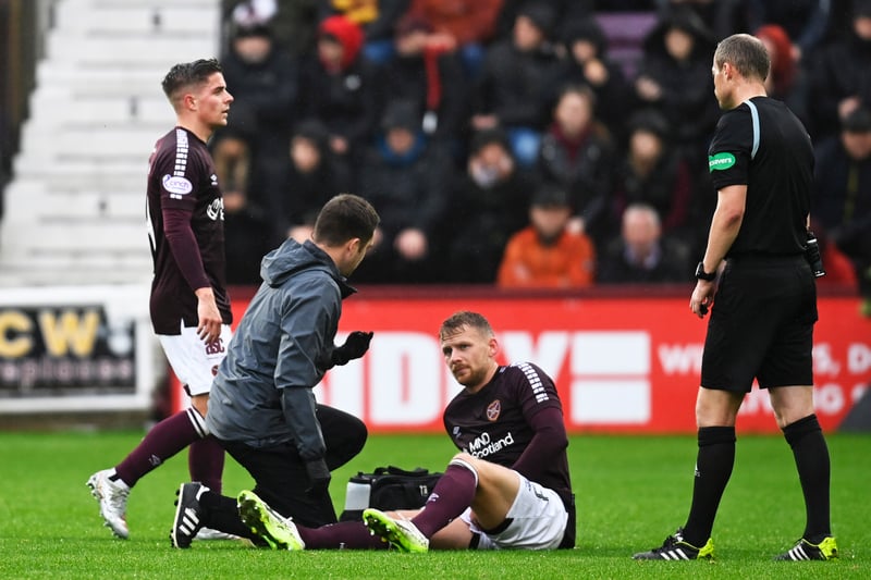 OUT - Kingsley was stretchered off during the Edinburgh derby with the extent of the injury still to be released. 