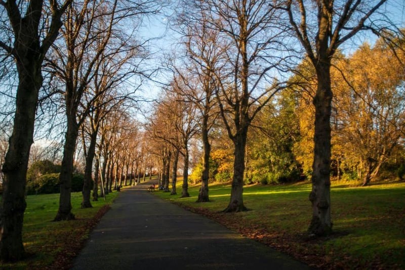 Maryhill Park is over 100 years old and although many features of the park have been lost over the years, there is still plenty going on at the tennis courts, the Ordinance Survey triangulation point and a wonderful view of the Campsies. 