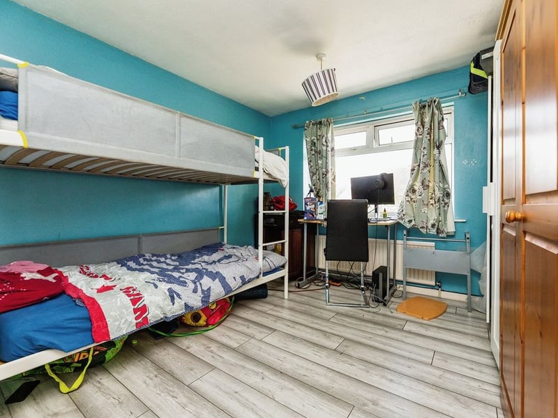 The bedrooms are joined on the first floor by a family bathroom. (Photo courtesy of Zoopla)