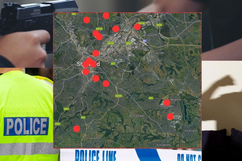 Pictured are the 15 worst Sheffield streets for violence and sexual offences 