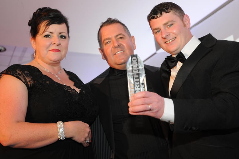 Excel Elevator Ltd won the Small Business trophy in the Echo's Business Awards in 2012.
Elaine Terry and Jonathan Wilde collected the trophy.