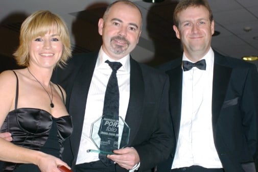 Reds Hair and Beauty won the Echo's small business award in 2007 and Peter Rippingale from the East Durham Business Service handed the trophy to them.