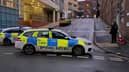 Meeting House Lane, in Sheffield city centre was closed off today (December 22).