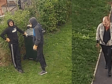 Officers in Barnsley have released two CCTV images of people they would like to speak to in connection with a commercial theft.
It is reported that on 12 August at 8.10pm, a group of intruders were spotted at Unit 4 on Enterprise Way, Tankersley.
The following day (13 August) it is believed that four men entered the site at 2.15pm after cutting through a fence before stealing a significant quantity of metal fillings worth a high value.
The group are then believed to have escaped in a white transit van.
An investigation was launched and extensive enquiries have taken place, including CCTV trawls of the local area.
Police released CCTV images of two men officers are keen to identify as they feel the pair may be able to assist with enquiries.
One of the men is described as white and around 5ft 11ins tall with receding light brown hair. He is of an average build and is believed to be in his early 30s.
The second man is described as white, 5ft 8ins tall and in his early 20s. He is of a small to average build and can be seen wearing his hood up.
Do you recognise either of the men pictured? Quote incident number 664 of 15 August 2023 when you get in touch.
