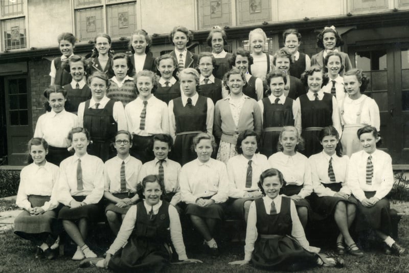 Highfield Girls Secondary School, Blackpool 1951.
Reader Ann Marsh is 3rd from right 4th row from the front.