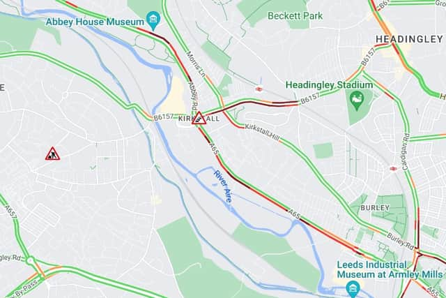 Kirkstall Road traffic (Photo by AA/Google)