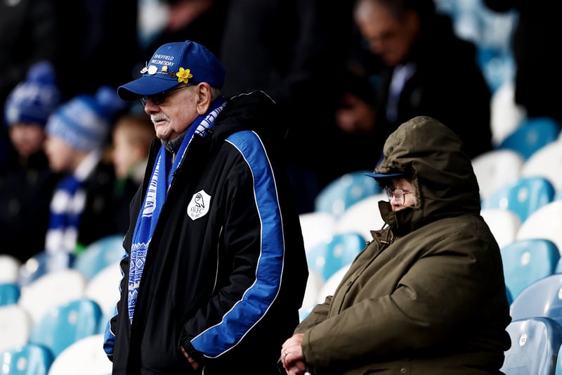 Fans look on ahead of the Sky Bet Championship match between Sheffield Wednesday and Coventry City at Hillsborough