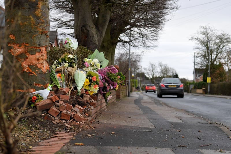 The flowers were located outside a detached home between Oaklands Avenue and Kearsley Avenue.