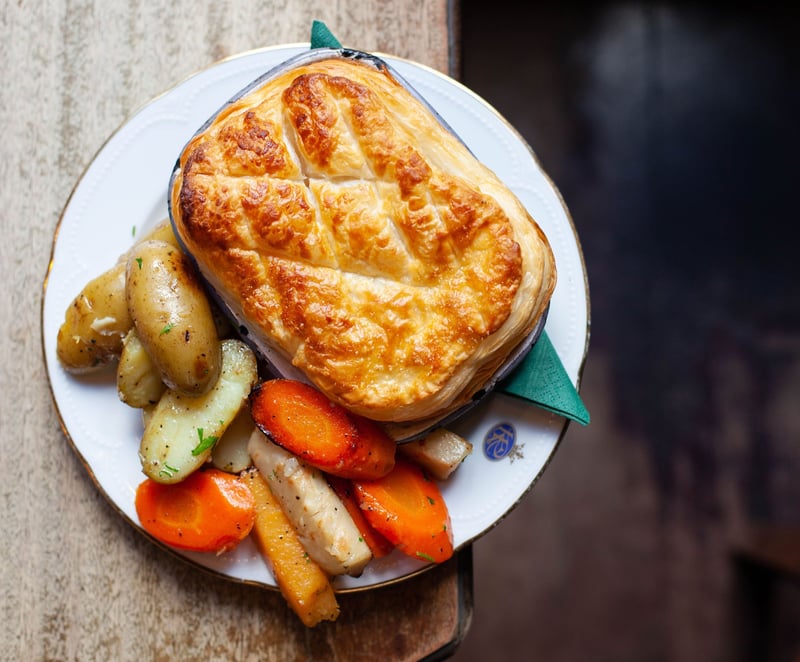 A 'Desperate Dan' sized portion, the steak pie from Butterfly and Pig is as meaty as they get.