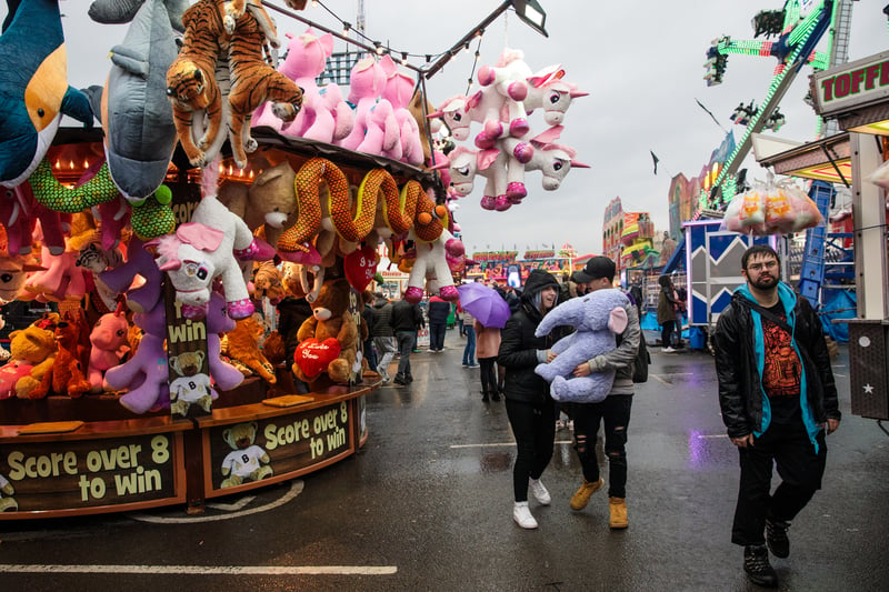 Winning a stuffed toy at the Goose Fair is a Nottingham right of passage!