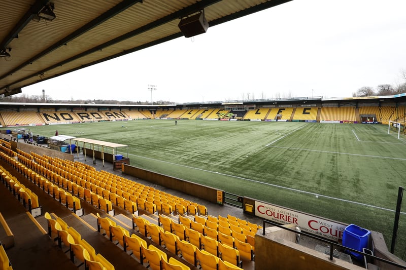 Overall rank: 11. Capacity: 9,713. This stadium in West Lothian was built in 1995.