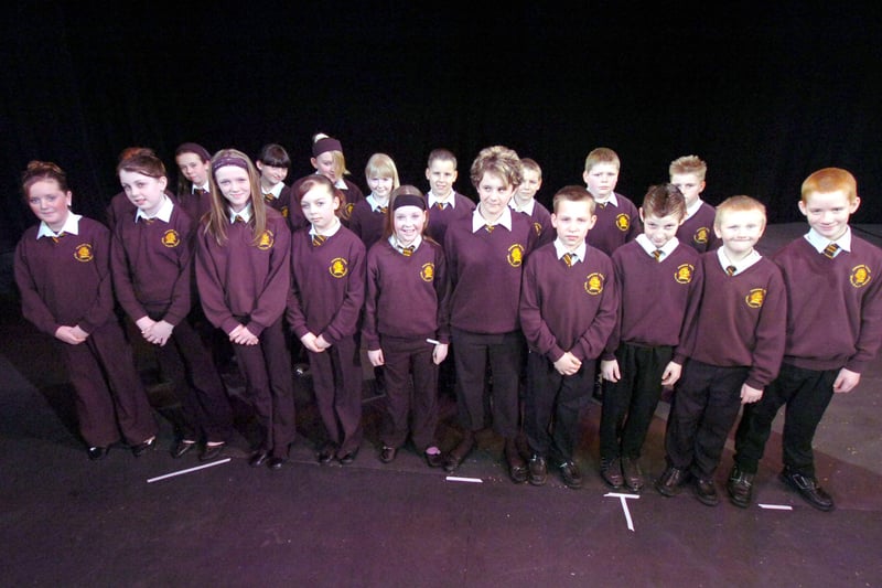 The Pennywell Comprehensive School choir gets our attention in this photo.