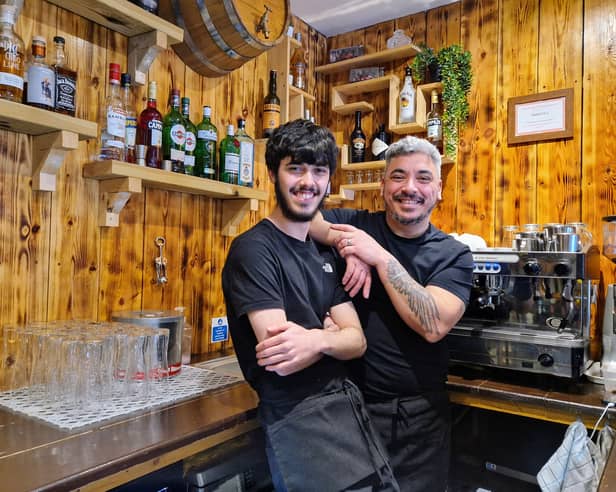 Tradita Pasta Bar is offering a menu of authentic Italian dishes and tapas. Pictured is Dario Sollazzo and son Flavio.