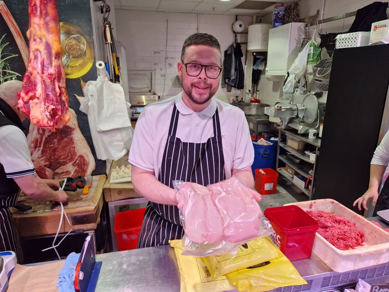 A 2.5kg bag of chicken fillets was priced £15 at Dean's Family Butchers