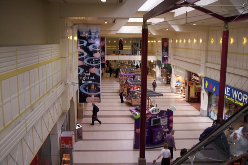 The shopping centre's precinct pictured in 2006