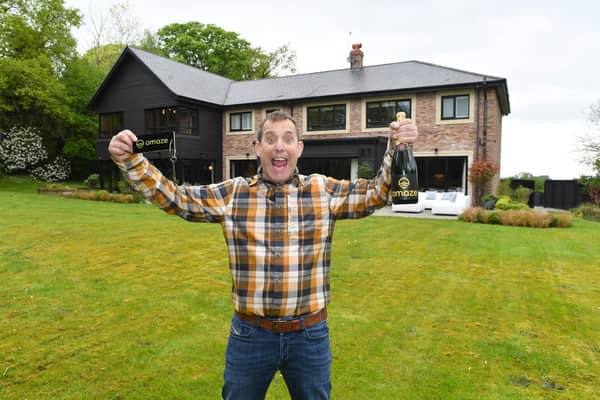 Man City fan, Kevin Bryant, has won the keys to a stunning £3,500,000 house in the heart of Cheshire's Golden Triangle, loved by Premier League footballers.