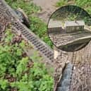 Lauren Grundy and husband Sean, both 35, discovered a 150m model railway track in the undergrowth of their new detached property in Morley, Derbyshire.