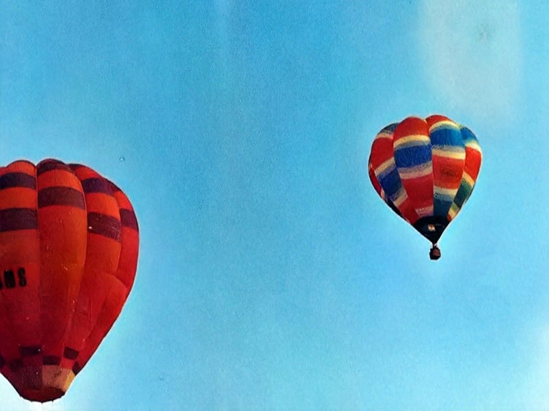 The balloons brought a sea of colour to the skies over Nottingham