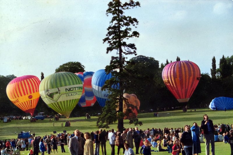 Many of the balloons were sponsored by local companies 