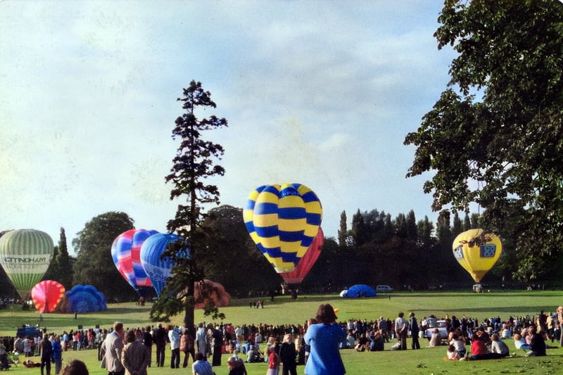 Wollaton Park hosted several hot air ballooning events in the 1970s