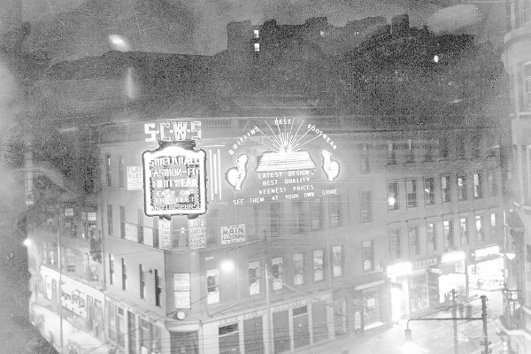 More electric adverts at 5 Union Street in the City Centre in October 1934.